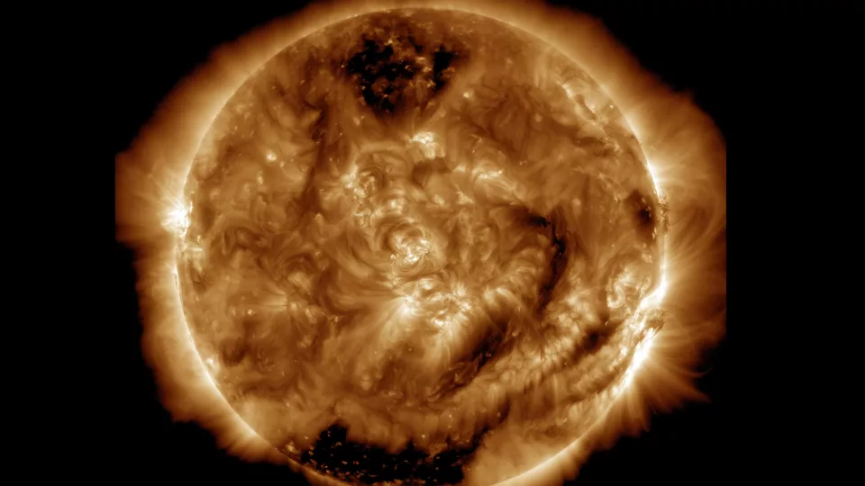 Satellite image of the sun