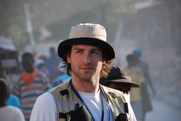 Magnus Hagelsteen in Haiti 2010. Photo.