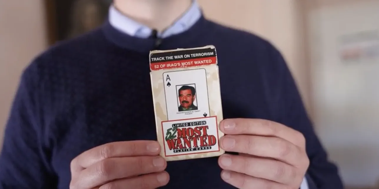 Photo. Deck of cards, America's most wanted.