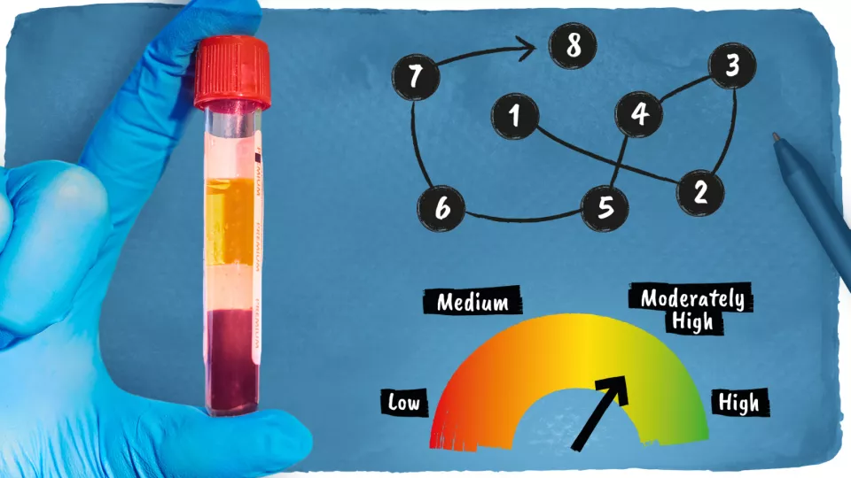 Illustration of blood test