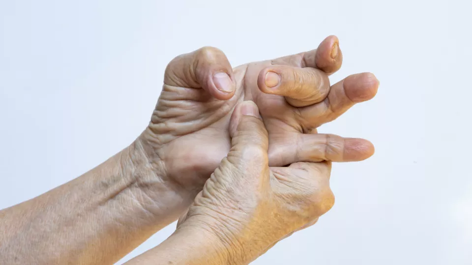Close-up of two hands