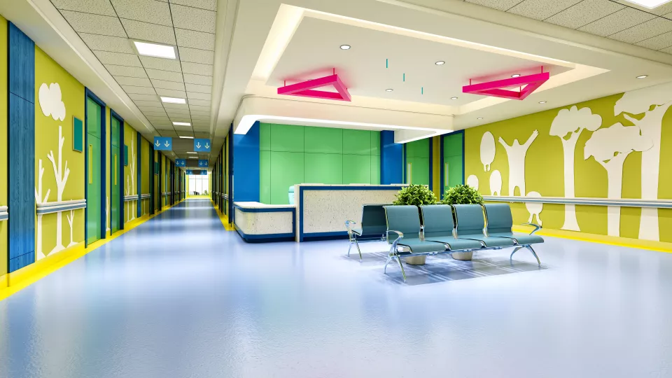 Waiting room at a hospital