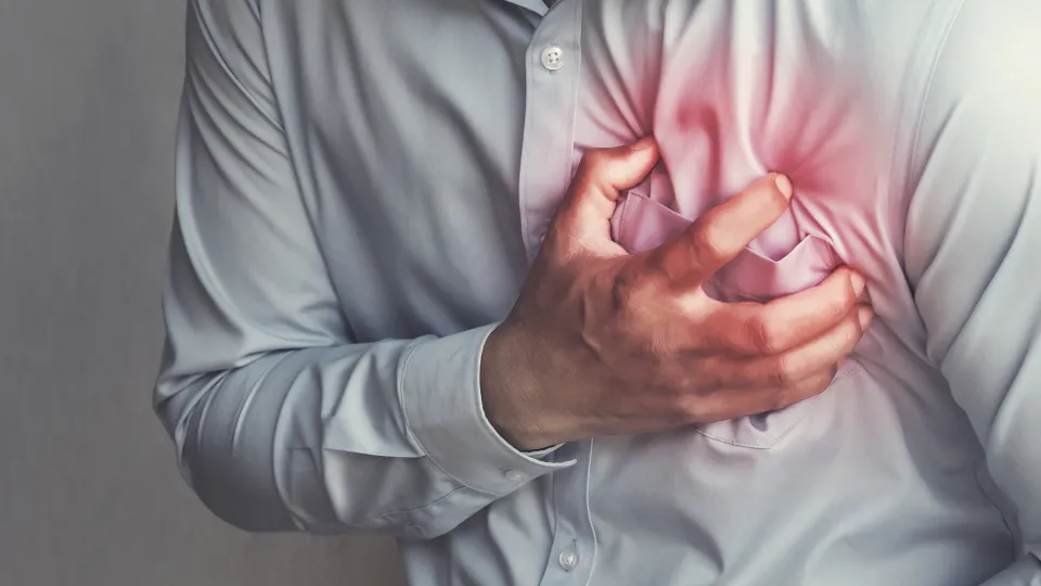 A man holding his hand over his heart. Photo: iStock
