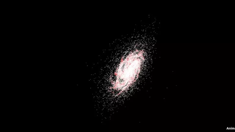 Animation of the Milky Way (Image: Oscar Agertz)