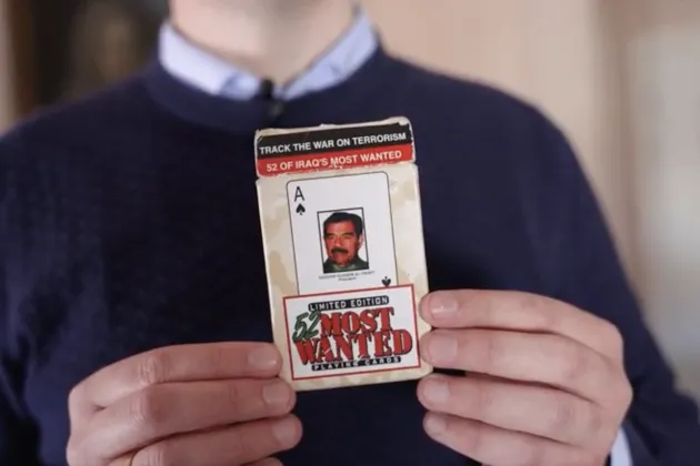 Photo. Deck of cards, America's most wanted.