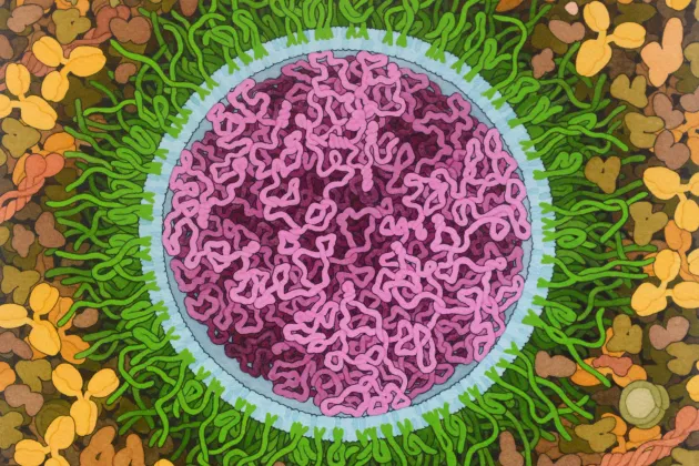 SARS-CoV-2 mRNA Vaccine, illustration by David S. Goodsell 