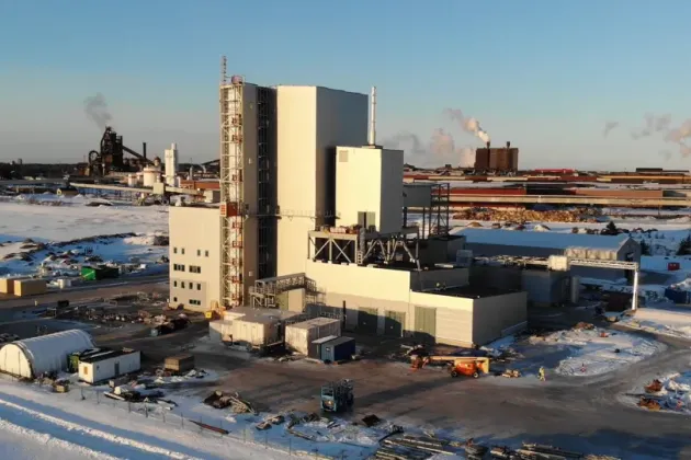 A factory in an industrial area