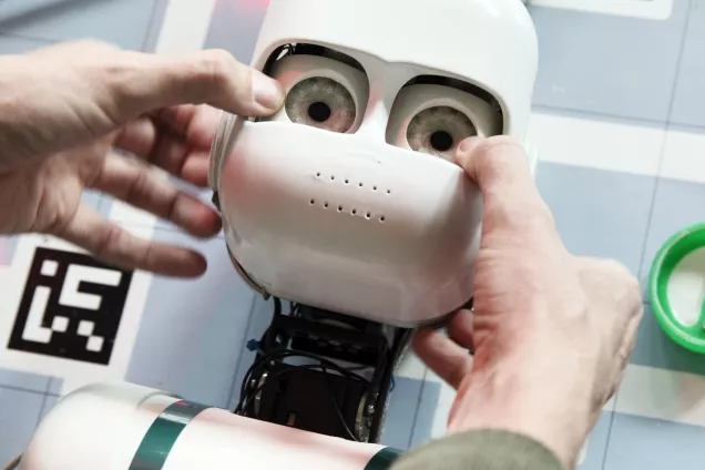 The Department of Philosophy's robot lab. Photo: Johan Bävman.