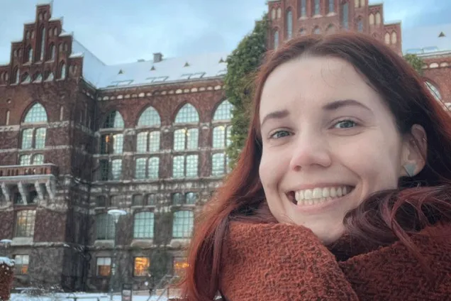 The student Simona. Photo.