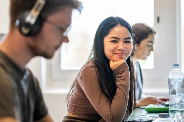 Students in class. Photo: Johan Persson.