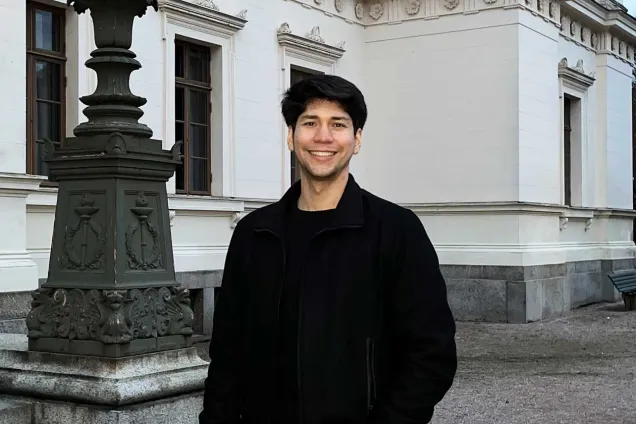 Student Alvaro. Photo.