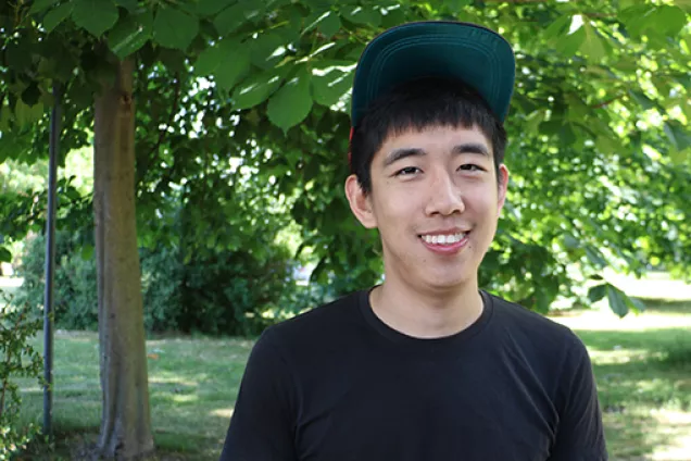 Xiangyu – student of the Master's programme in Water Resources Engineering. Photo.