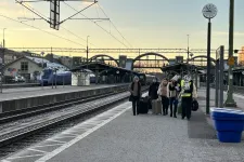 Students arriving at Lund Central Station