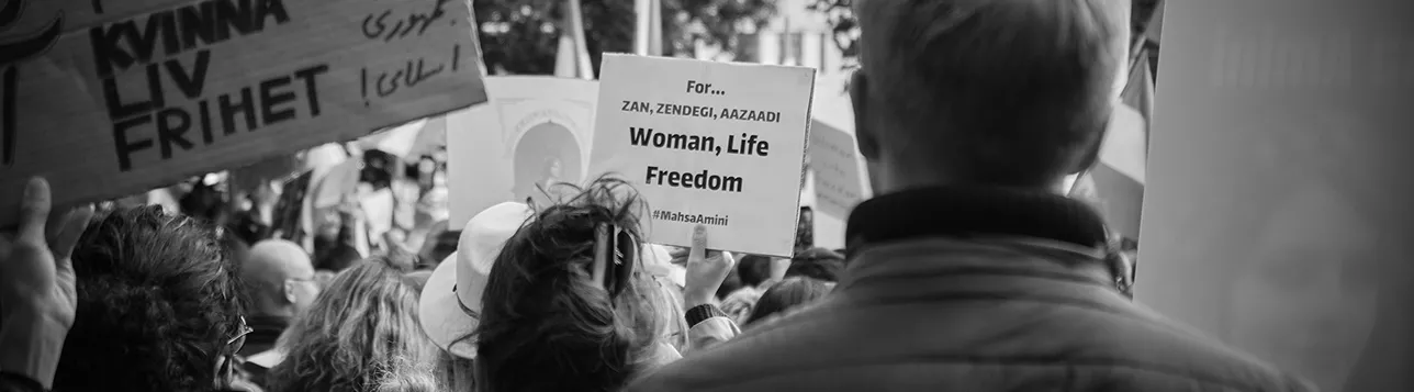 People demonstrating. Photo: Artin Bakhan/Unsplash.