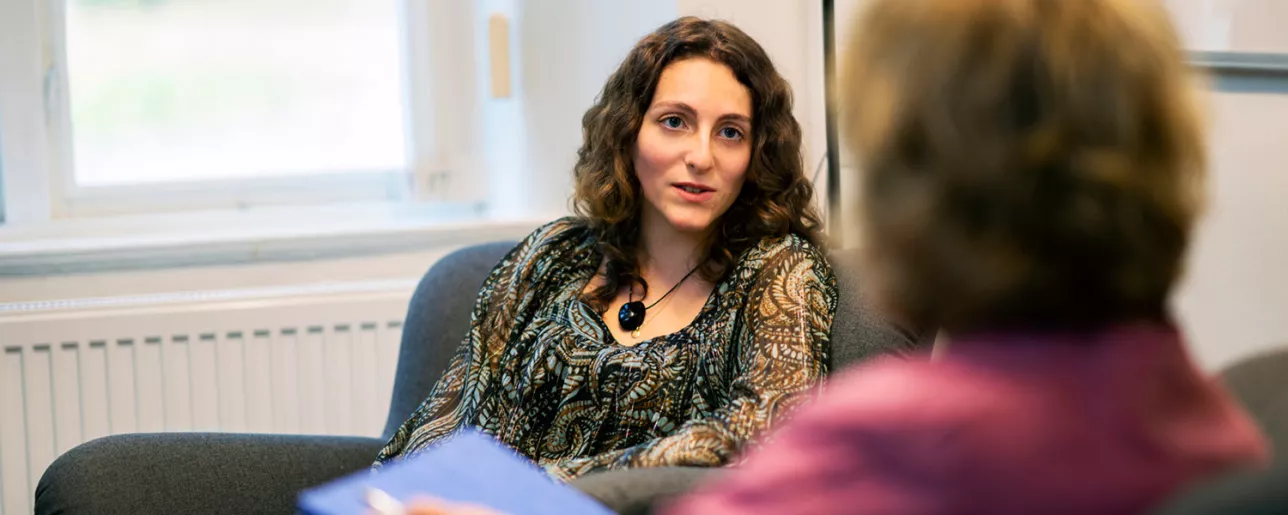 Student at an appointment. Photo: Johan Persson.