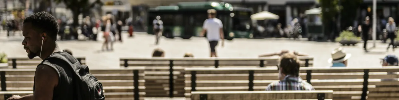 Public space in Lund. Photo. 