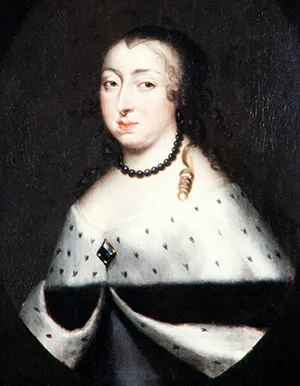 A painting of Dowager Queen Hedvig Eleonora