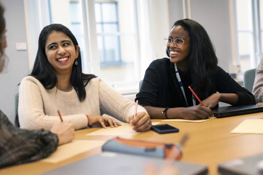 Students at a group activity at the Student Health Centre. Photo: Johan Persson.