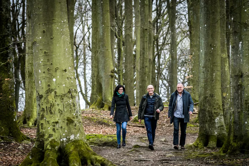  Christine Wamsler, Max Liljefors and Martin Garwicz in the forest