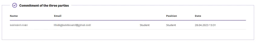 Screenshot from SoleMove - Commitment one part. Photo