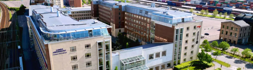 Campus Helsingborg seen from above. Photo: Lars Olsson.