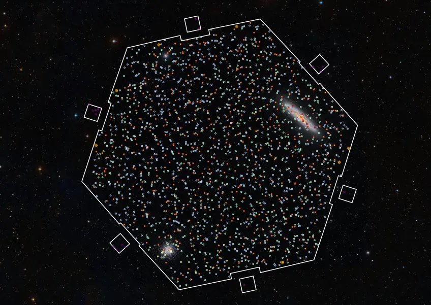 A detailed image of parts of our galaxy